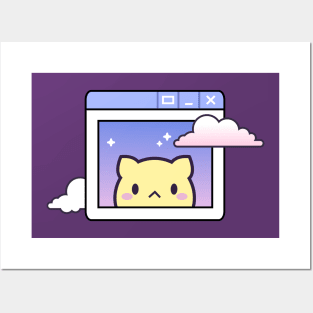 Cloud kitten Posters and Art